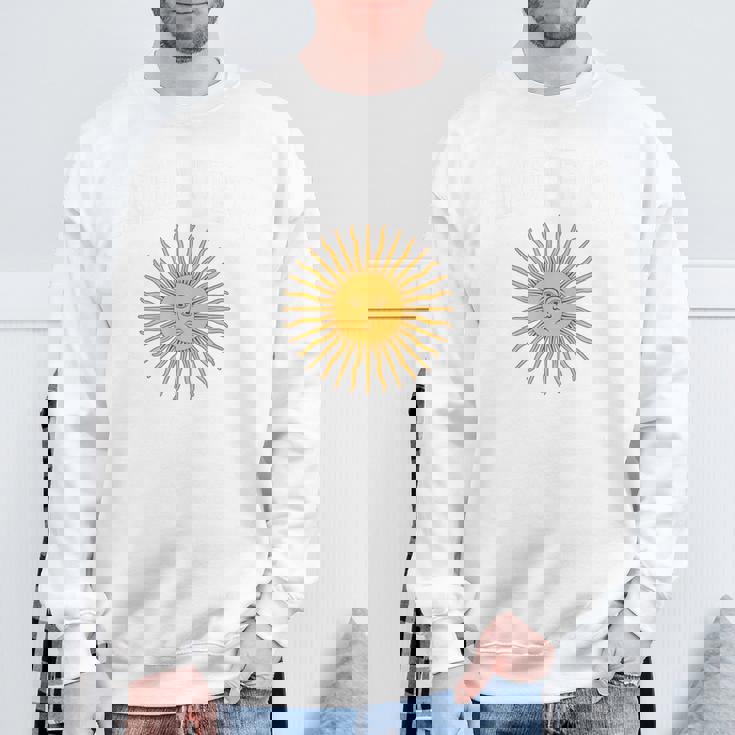 アルゼンチン国旗 アルゼンチン代表チームスタイル 5月の太陽 スウェットシャツ 高齢者への贈り物