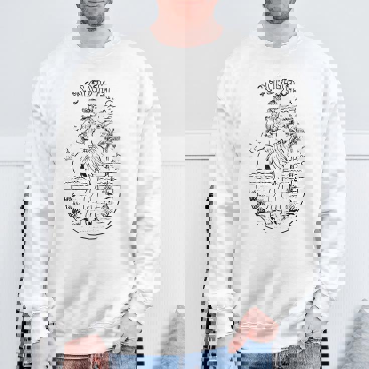 アロハ ハワイアン フラダンサー スウェットシャツ 高齢者への贈り物