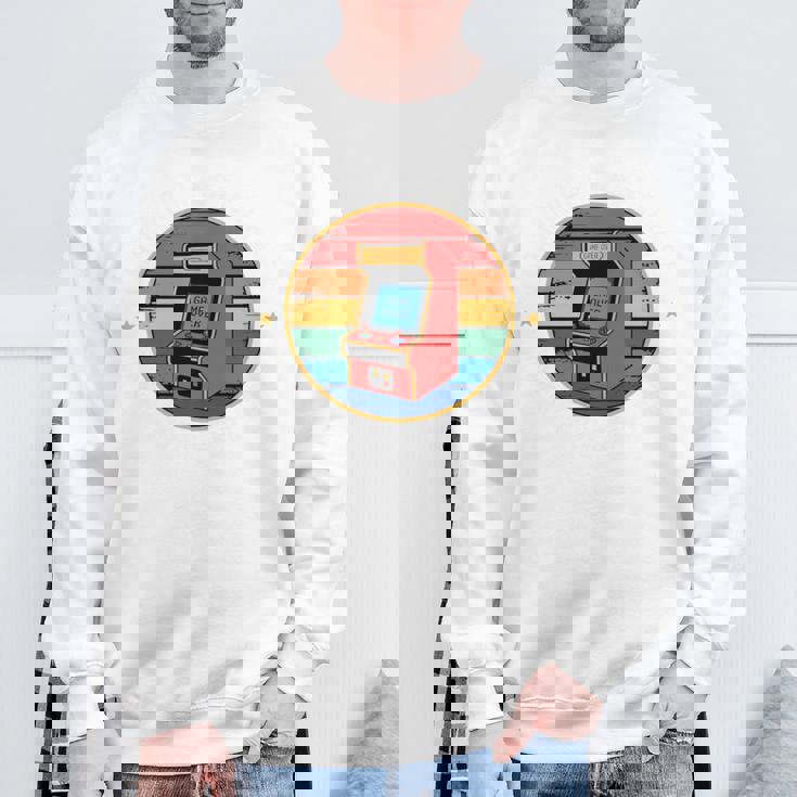 アーケード ゲーマー ビデオゲーム レトロ ゲーマー 長袖tシャツ スウェットシャツ 高齢者への贈り物