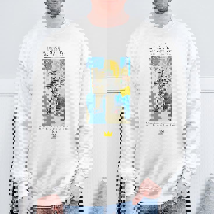 アーバン ストリートウェア グラフィック バスキア アート 抽象 スウェットシャツ 高齢者への贈り物