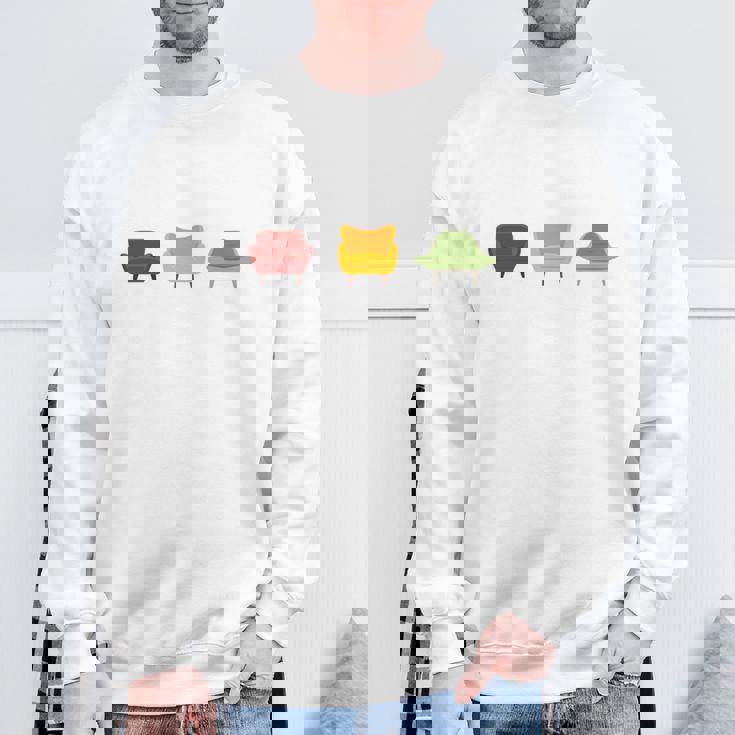 アームチェア哲学者 表面的な理論家 長袖tシャツ スウェットシャツ 高齢者への贈り物