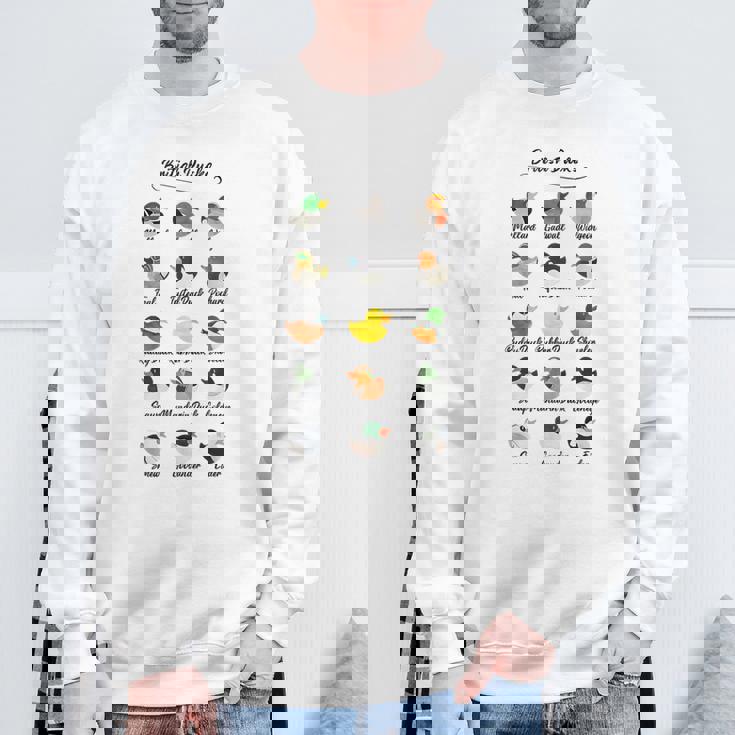 イギリス アヒル かわいい 動物 鳥 陽気なウィットティユーモア スウェットシャツ 高齢者への贈り物