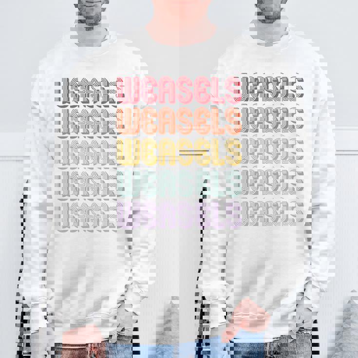 イタチ 長袖tシャツ スウェットシャツ 高齢者への贈り物