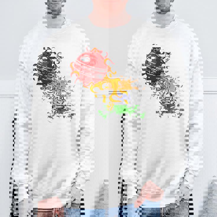 インドクリケット 長袖tシャツ スウェットシャツ 高齢者への贈り物