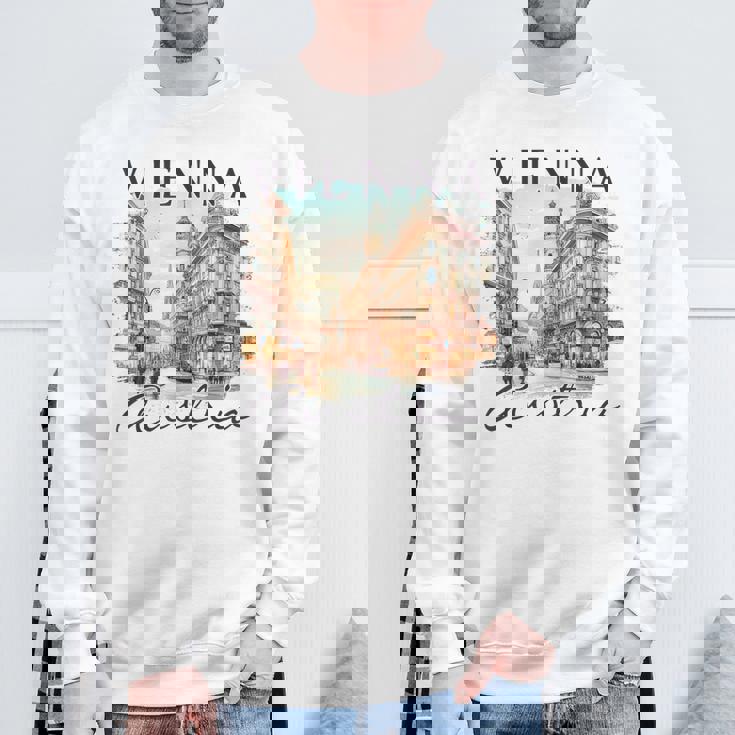 ウィーン オーストリア 旅行 お土産 Meet Me Inienna スウェットシャツ 高齢者への贈り物