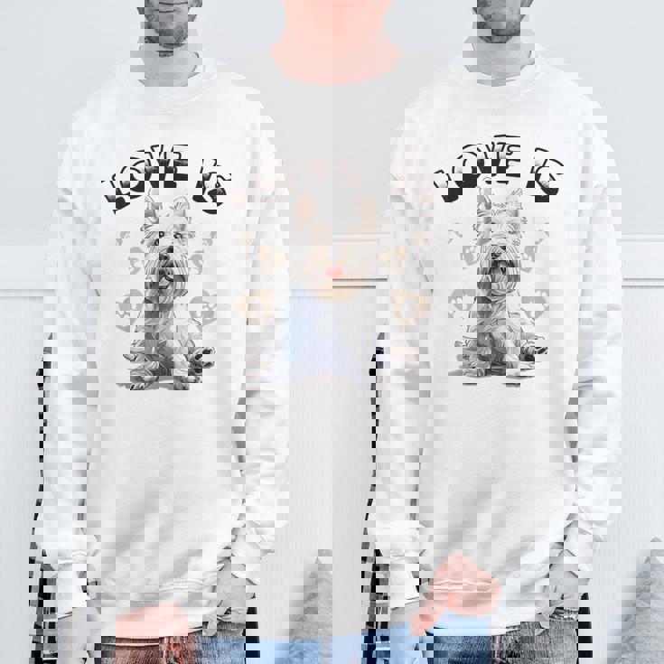 ウェスティ・ウェスト・ハイランド・ホワイト・テリア犬種愛は スウェットシャツ 高齢者への贈り物