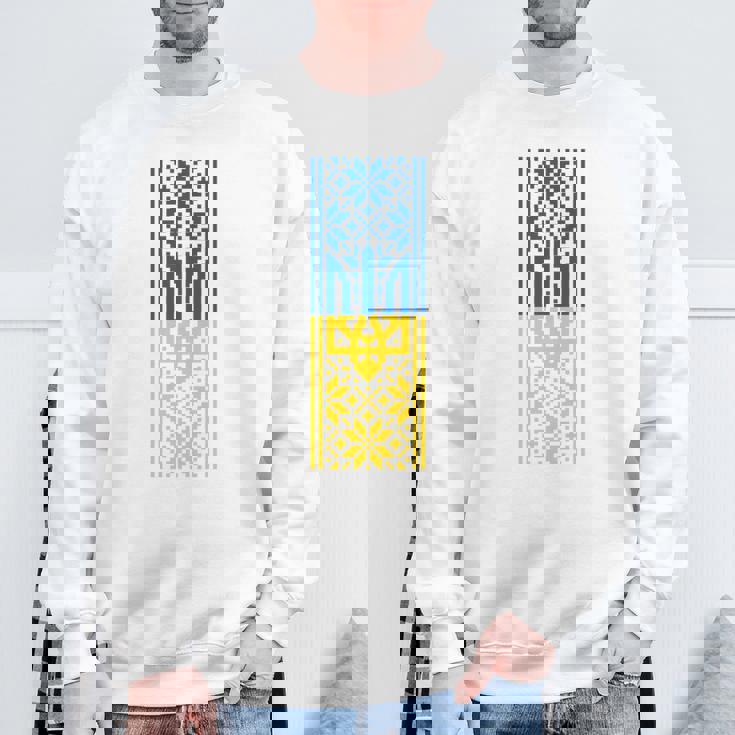 ウクライナの紋章yshyvanka コスチューム ゼレンスキー大統領 長袖tシャツ スウェットシャツ 高齢者への贈り物