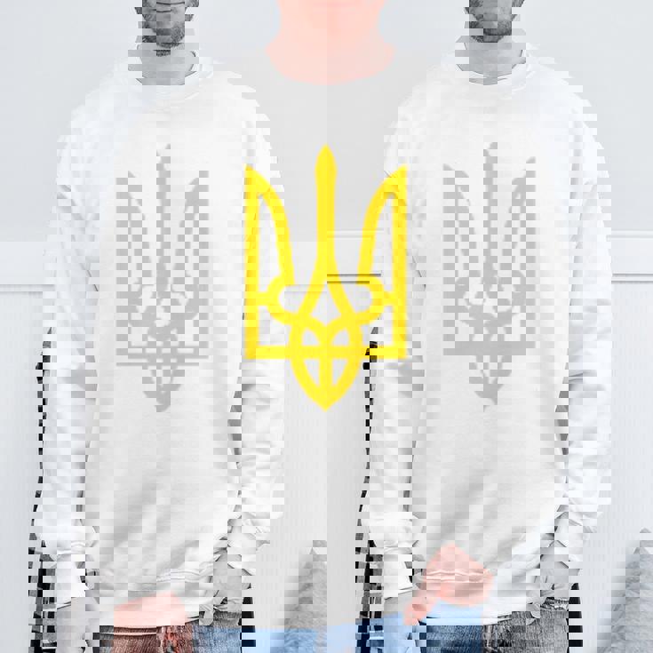 ウクライナ大統領ヴォロディミル・ゼレンスキー ウクライナエンブレム スウェットシャツ 高齢者への贈り物