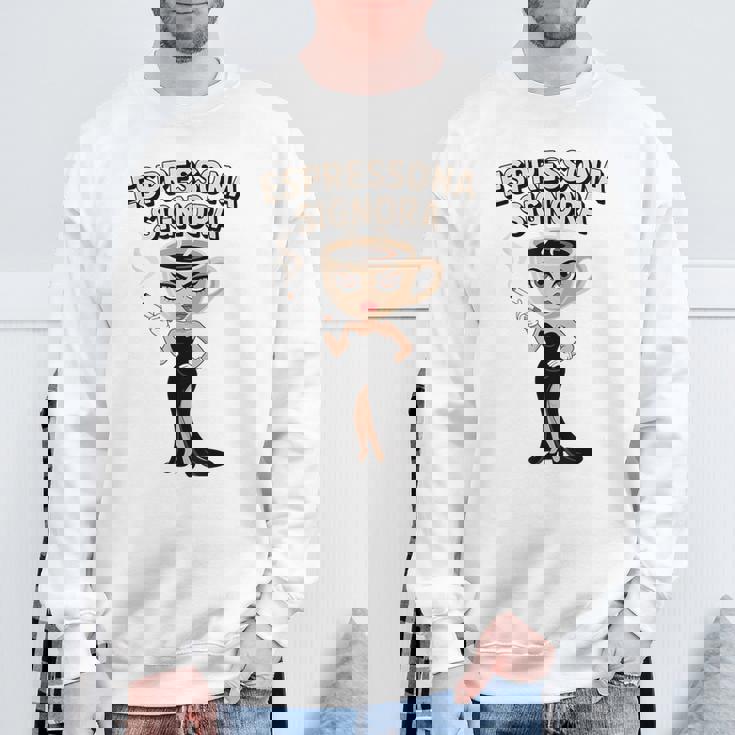 エスプレッソナ シニョーラ イタリアン Brainrot コーヒーミーム スウェットシャツ 高齢者への贈り物