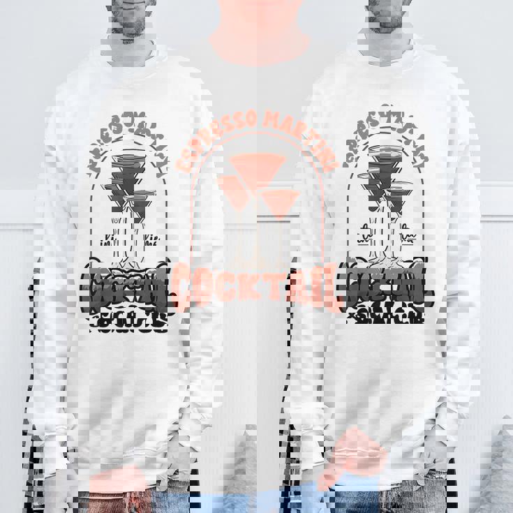 エスプレッソ・マティーニ・ソーシャル・クラブ・ウォッカ・コーヒー・ラバー・カクテル スウェットシャツ 高齢者への贈り物