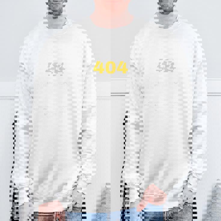 エラー404デジタル表現 スウェットシャツ 高齢者への贈り物
