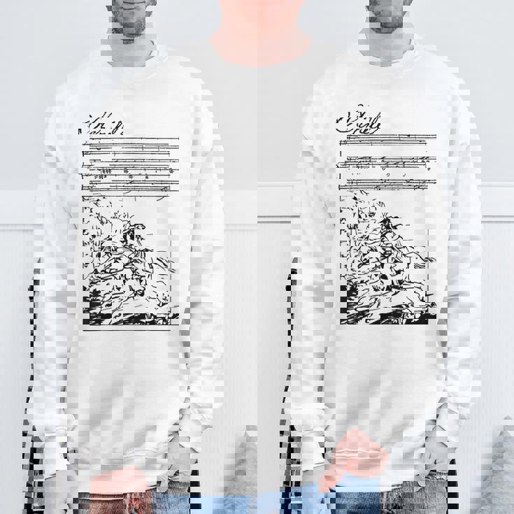 エルケーニッヒ・ゲーテの詩シューベルトの歌 スウェットシャツ 高齢者への贈り物