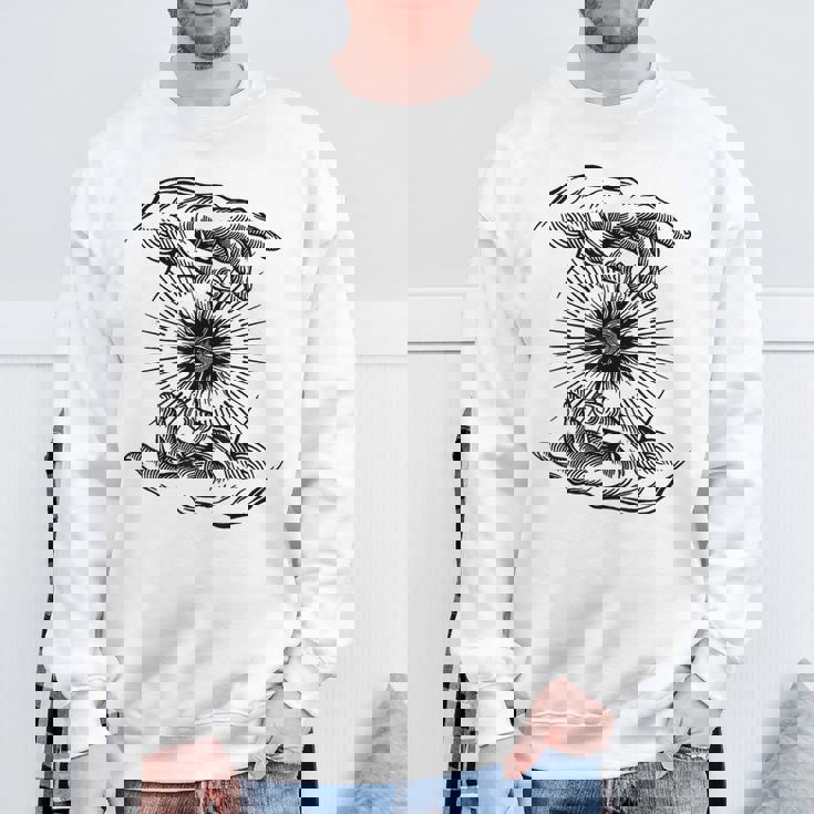 オカルトアイズ As Aboveo Below Witchcraft 異教 ゴシック グランジ スウェットシャツ 高齢者への贈り物