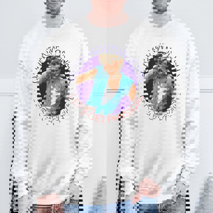 オリビア・ニュートンジョン レッツ・ゲット フィジカルサークル 写真 スウェットシャツ 高齢者への贈り物