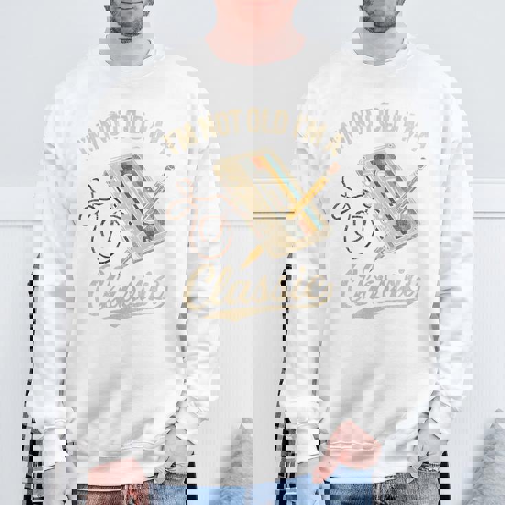 カセットテープ クラシック レトロ ヴィンテージ 70年代 80年代 90年代音楽 長袖tシャツ スウェットシャツ 高齢者への贈り物