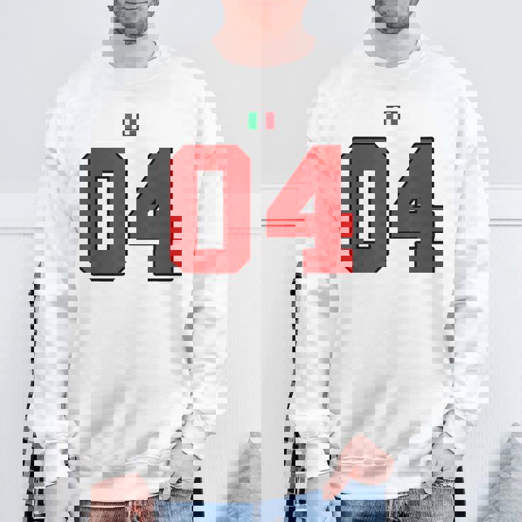 カレッジ 04 ナンバー スタイル ヴィンテージ イタリア国旗 スウェットシャツ 高齢者への贈り物