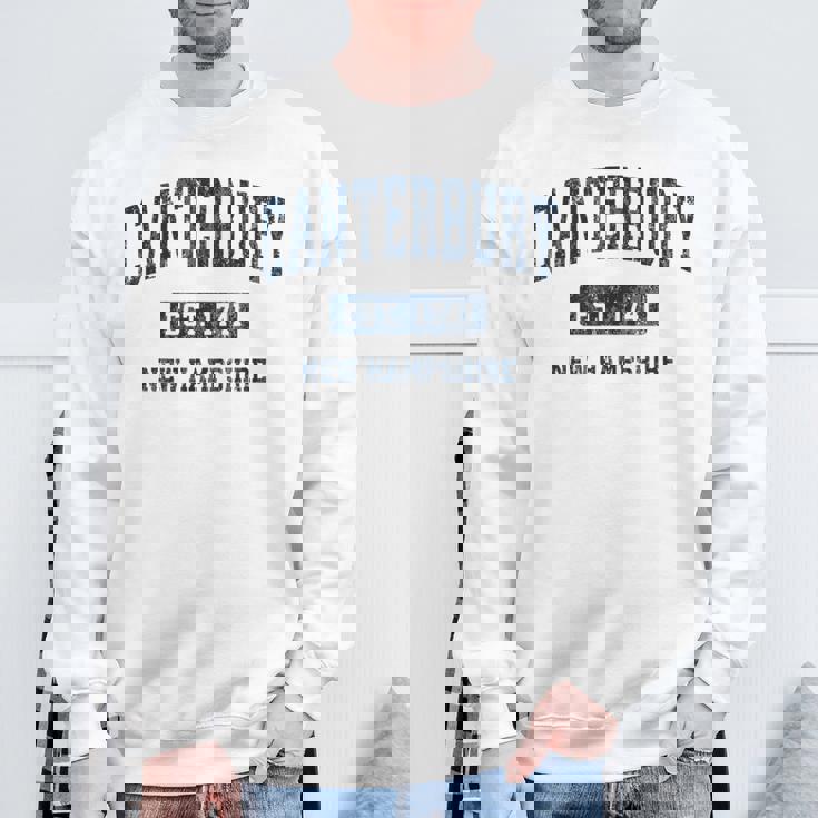 カンタベリー ニューハンプシャー州 ニューハンプシャービンテージアスレチックスポーツデザイン スウェットシャツ 高齢者への贈り物