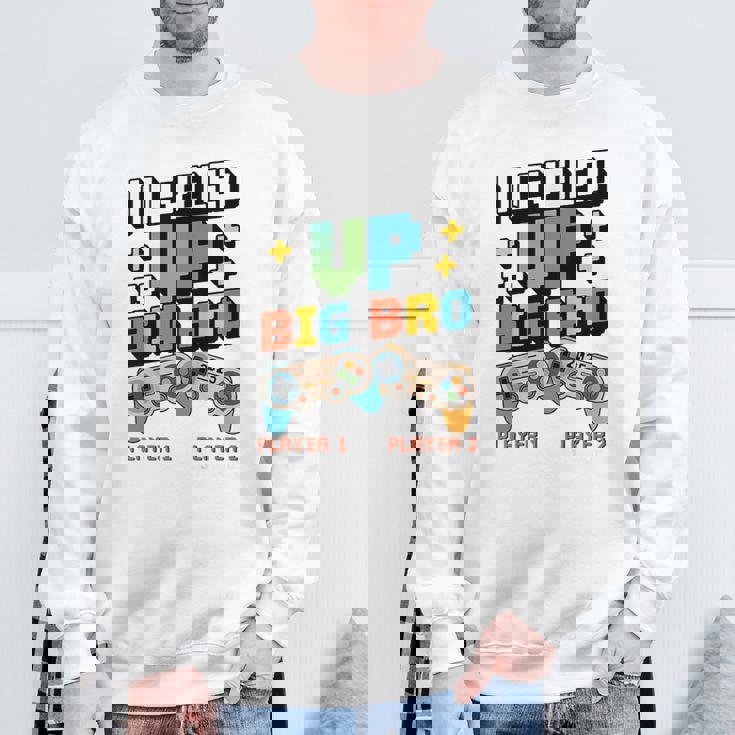 キッズ Leveled Up Big Bro 2025 ビッグブラザー幼児に昇格 スウェットシャツ 高齢者への贈り物