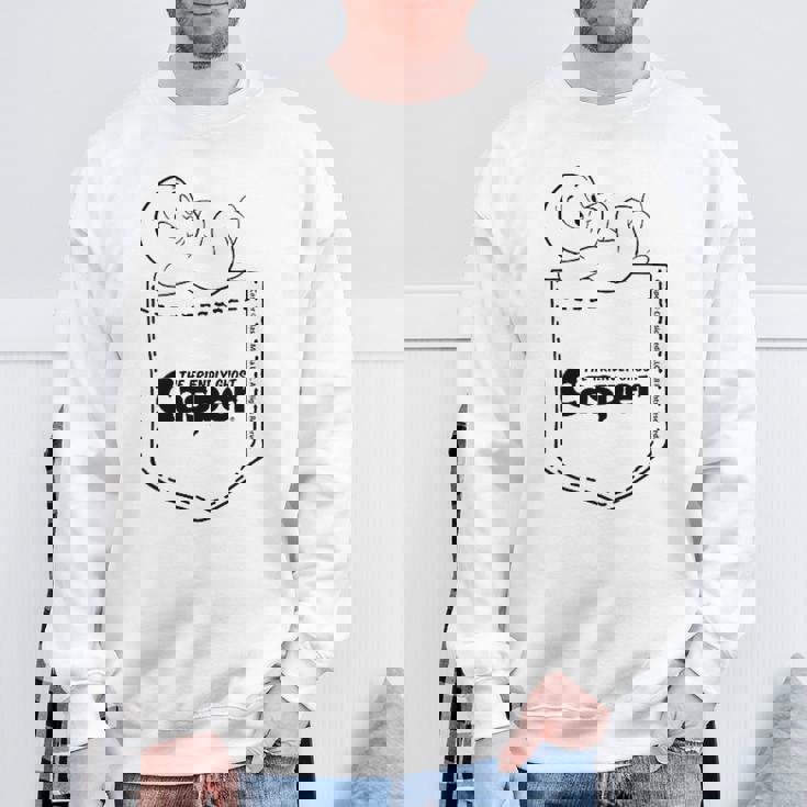 キャスパー・ザ・フレンドリー・ゴースト・デイドリーミング・オン・ユア・ポケットで スウェットシャツ 高齢者への贈り物