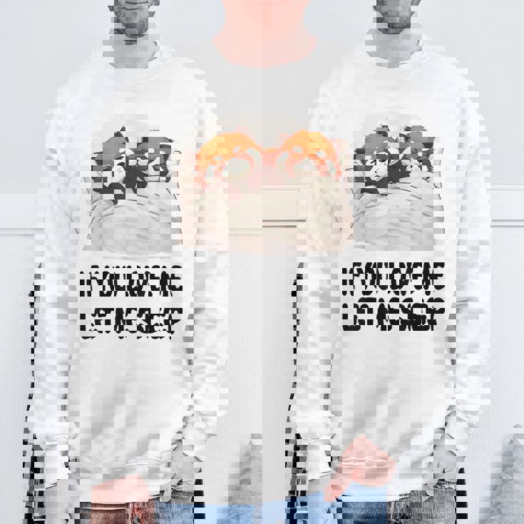 キュートなレッサーパンダ If You Love Meleep パジャマ スウェットシャツ 高齢者への贈り物