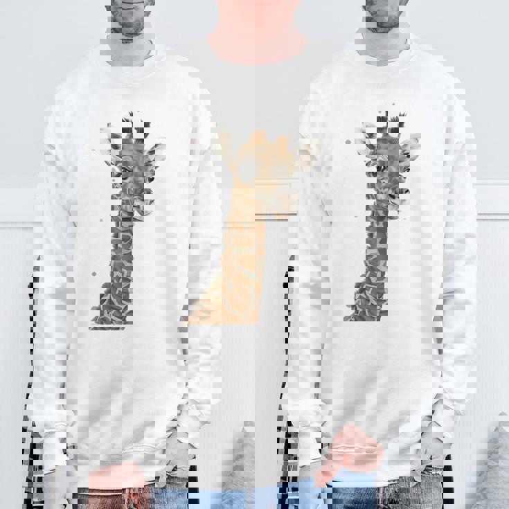 キリンtシャツ、キリンキッズ、キリンガール、キリン愛好家 スウェットシャツ 高齢者への贈り物