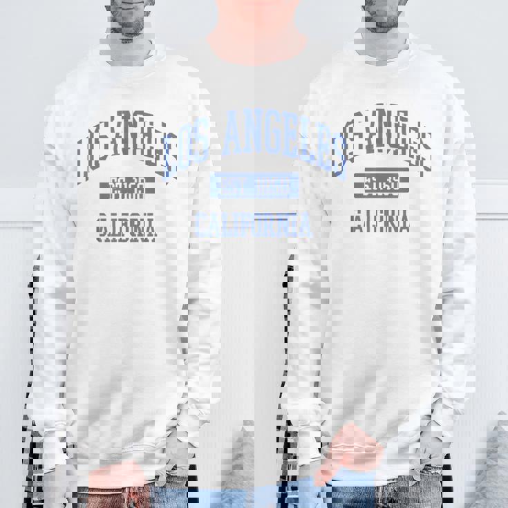 クラシック ロサンゼルス カリフォルニアブルー スウェットシャツ 高齢者への贈り物