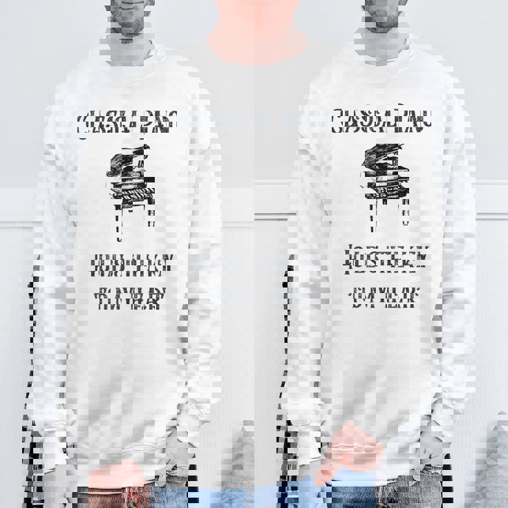 クラシックピアノ スウェットシャツ 高齢者への贈り物