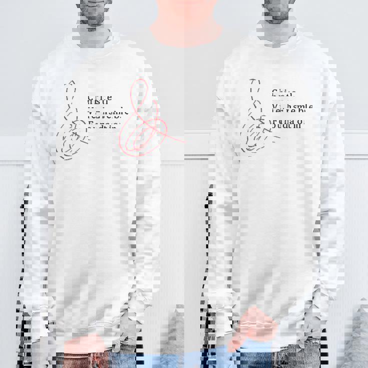 クリステル財団オフィシャルロゴ スウェットシャツ 高齢者への贈り物