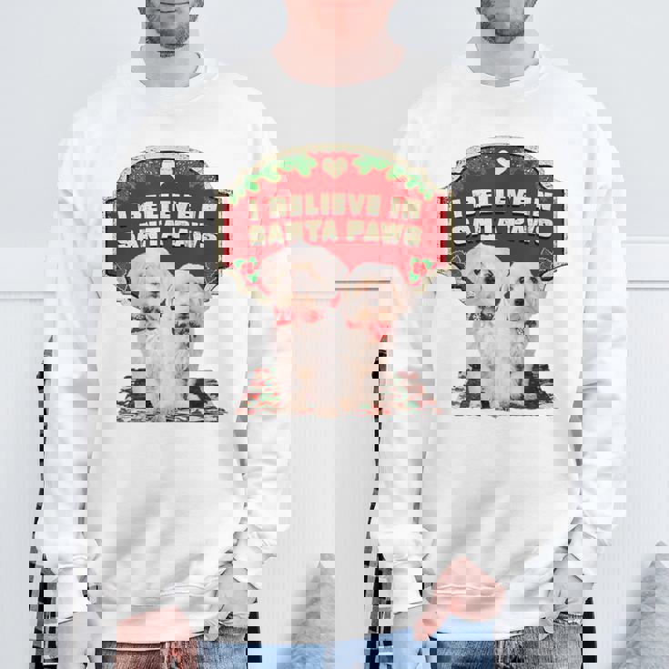 クリスマス デコレーション 犬 マルチーズ スウェットシャツ 高齢者への贈り物