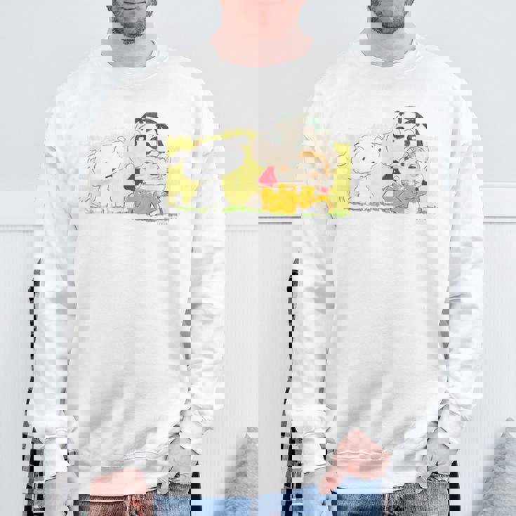 クレヨンしんちゃん 「ひまわり抱っこ」しんちゃん スウェットシャツ 高齢者への贈り物