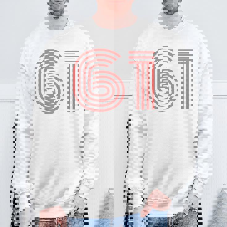 クールレトロライティングジャージ、背番号61 1961 スウェットシャツ 高齢者への贈り物