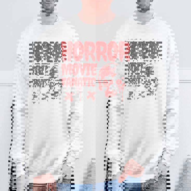 グランジー ダメージ加工 ホラー映画 ファン 赤 グラフィック 怖い頭蓋骨 長袖tシャツ スウェットシャツ 高齢者への贈り物