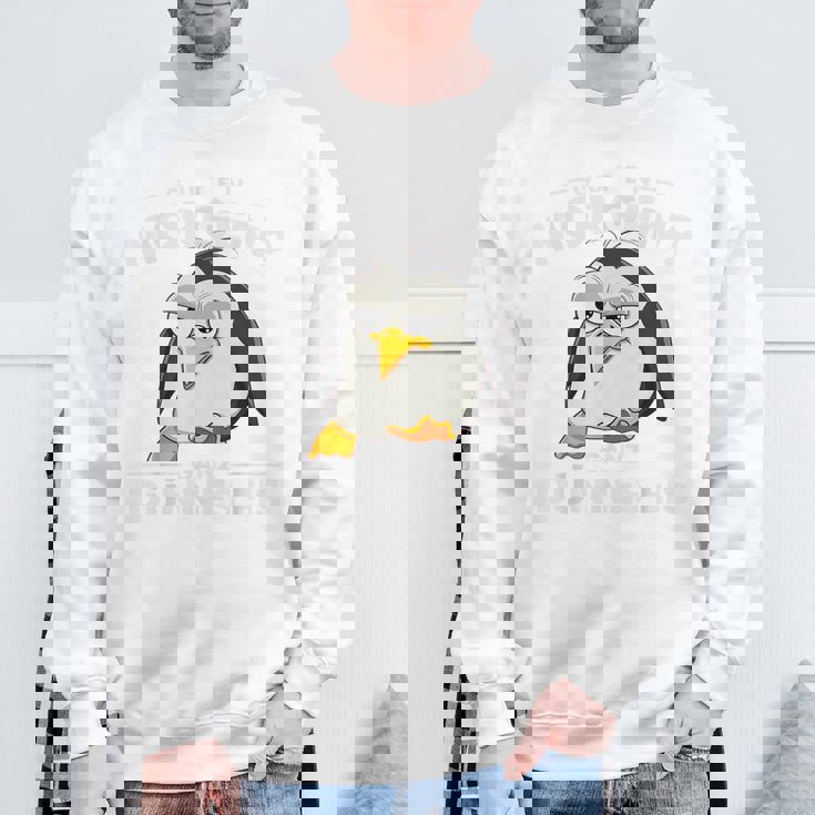 グーテン・モルゲン極薄アイスクリーム おもしろモーニンググループ ペンギン スウェットシャツ 高齢者への贈り物