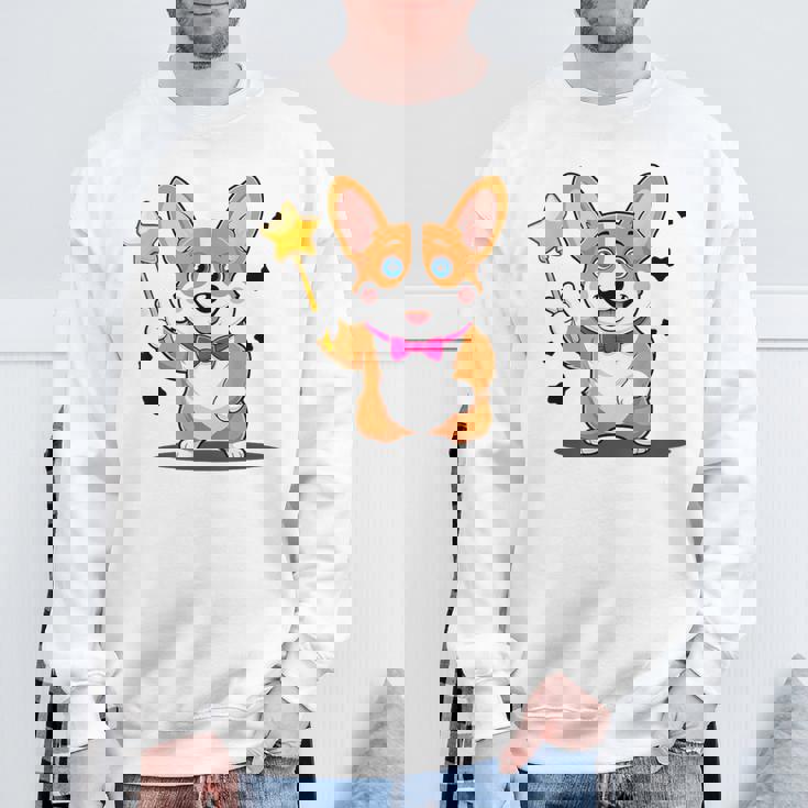 コーギー・マジシャン マジックコスチューム スウェットシャツ 高齢者への贈り物