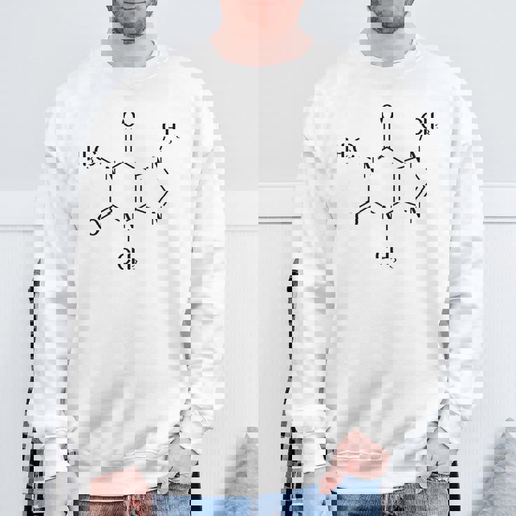 コーヒーカフェイン化学式 スウェットシャツ 高齢者への贈り物