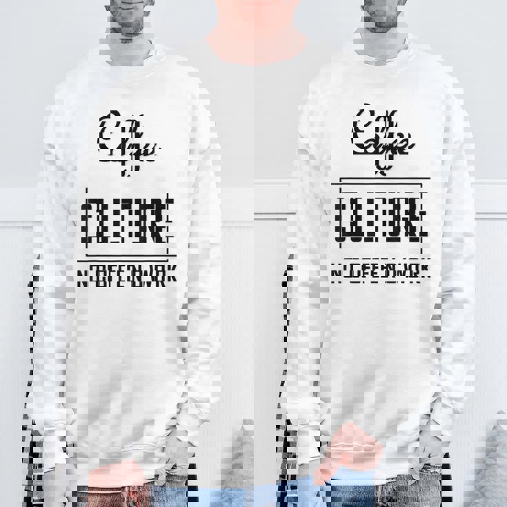 コーヒー文化 コーヒーなし 仕事なし スウェットシャツ 高齢者への贈り物