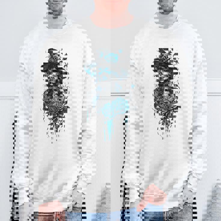 ゴシックガール ハロウィンコスチューム 魔女ゴス オカルトウィッカ スウェットシャツ 高齢者への贈り物