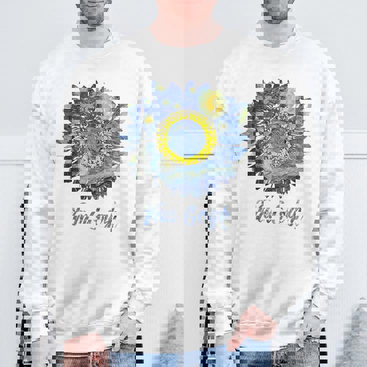 ゴッホ 星月夜 ひまわり ゴッホ ひまわり アート スウェットシャツ 高齢者への贈り物