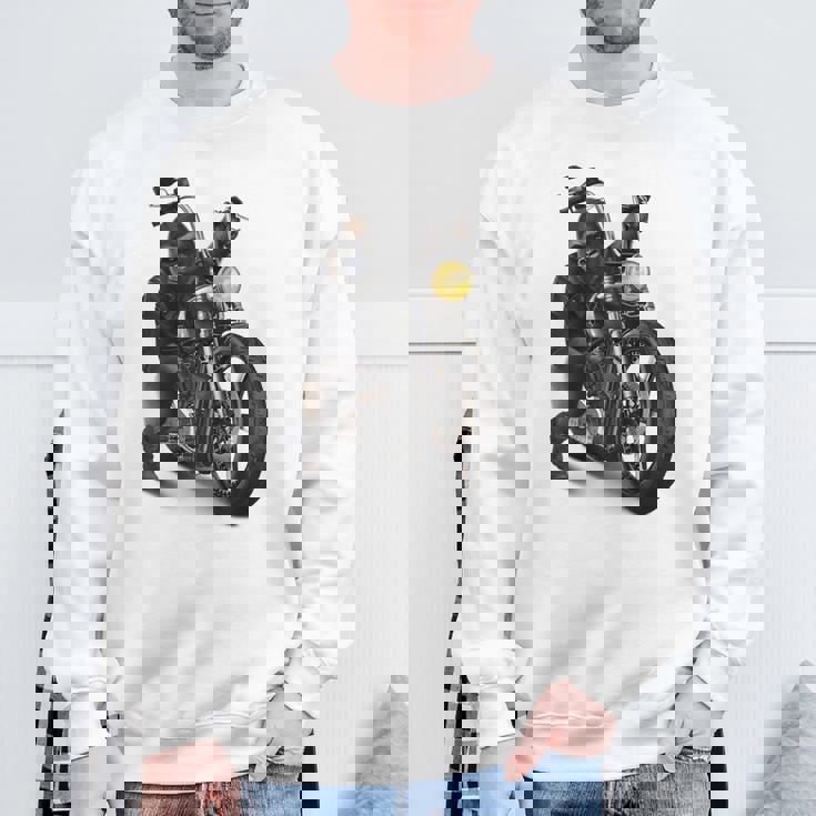 ゴリラ バイク バイカー スウェットシャツ 高齢者への贈り物