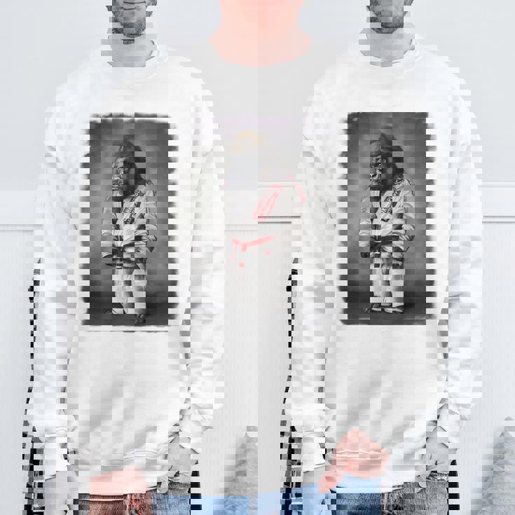 ゴリラ先生 日本の柔道と空手武道 スウェットシャツ 高齢者への贈り物