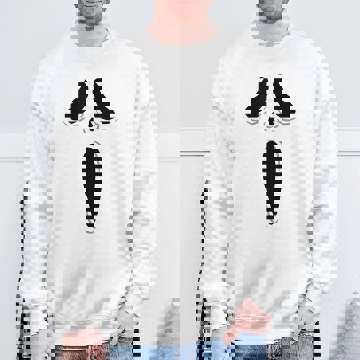 ゴーストスクリームフェイス ハロウィン ゴーストスクリームフェイス ハロウィン スウェットシャツ 高齢者への贈り物