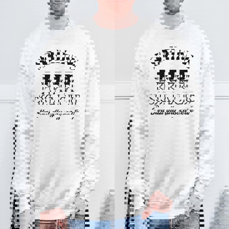 サイドライン ソーシャルクラブ ピーナッツギャラリー サッカーライフ おもしろサッカー スウェットシャツ 高齢者への贈り物