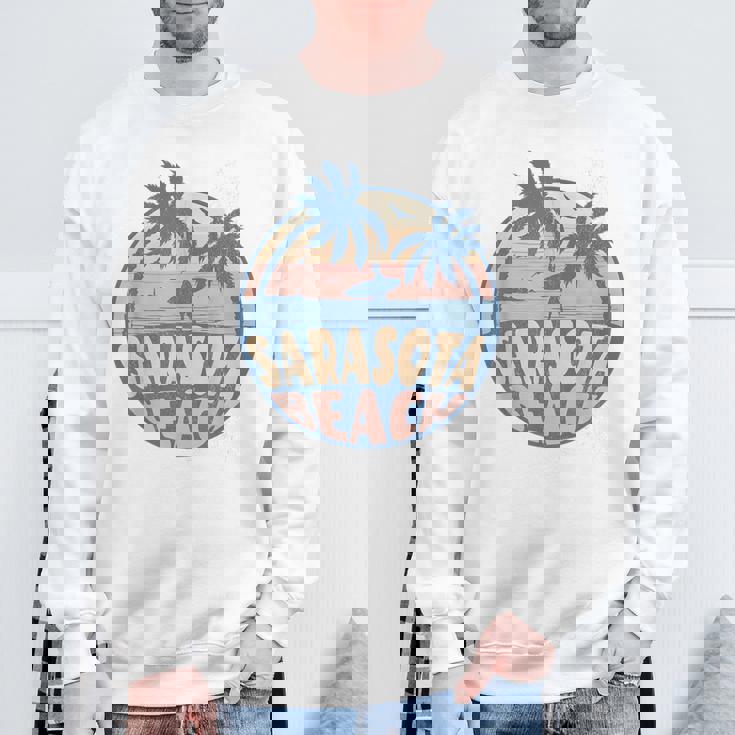 サラソタ フロリダ ビーチ サーフ 夏休み ヴィンテージ スウェットシャツ 高齢者への贈り物