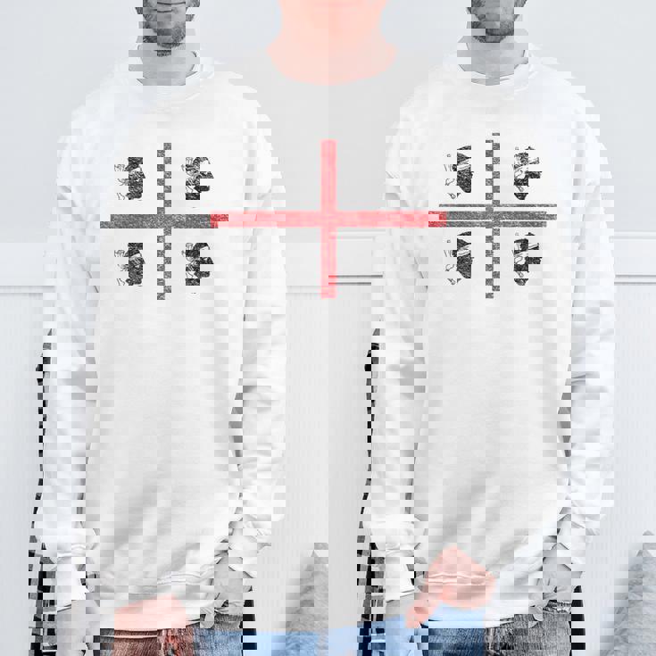 サルデーニャ国旗 イタリア 4 ムーア人 スウェットシャツ 高齢者への贈り物