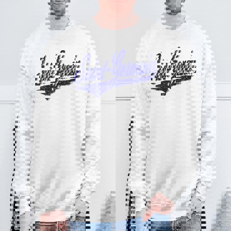 サンジェルマン バーシティ スクリプト クラシック スポーツ ジャージ スウェットシャツ 高齢者への贈り物