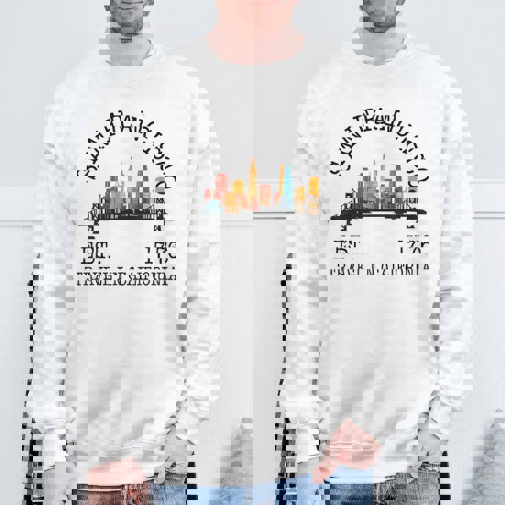 サンフランシスコ お土産 スカイライン サンフランシスコ メンズ レディース スウェットシャツ 高齢者への贈り物