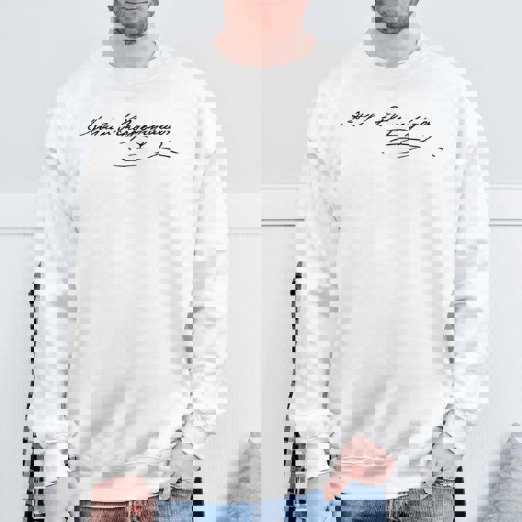 シグネチャーショーペンハウアーの哲学者 スウェットシャツ 高齢者への贈り物