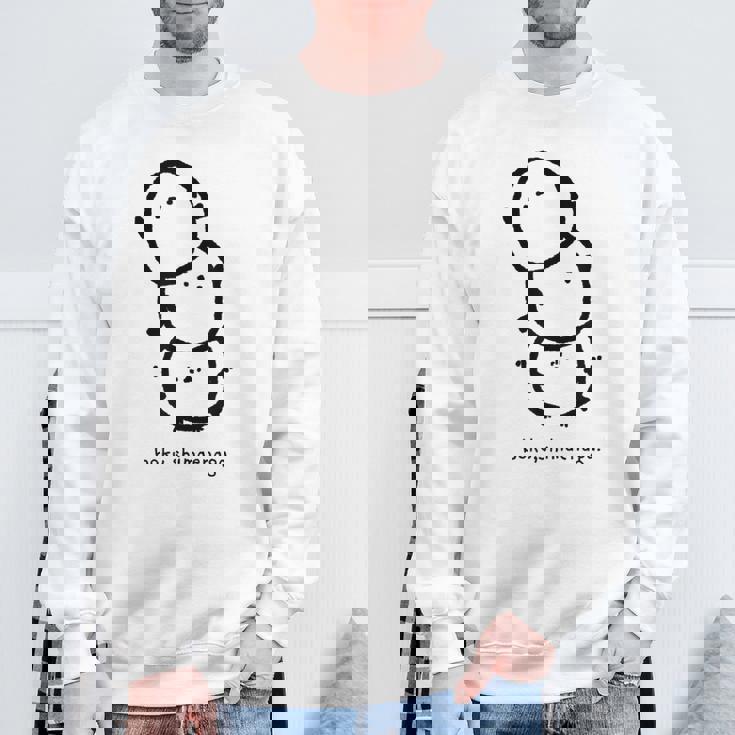 シマエナガ 北海道 雪の妖精 可愛い もふもふ 団子 スウェットシャツ 高齢者への贈り物