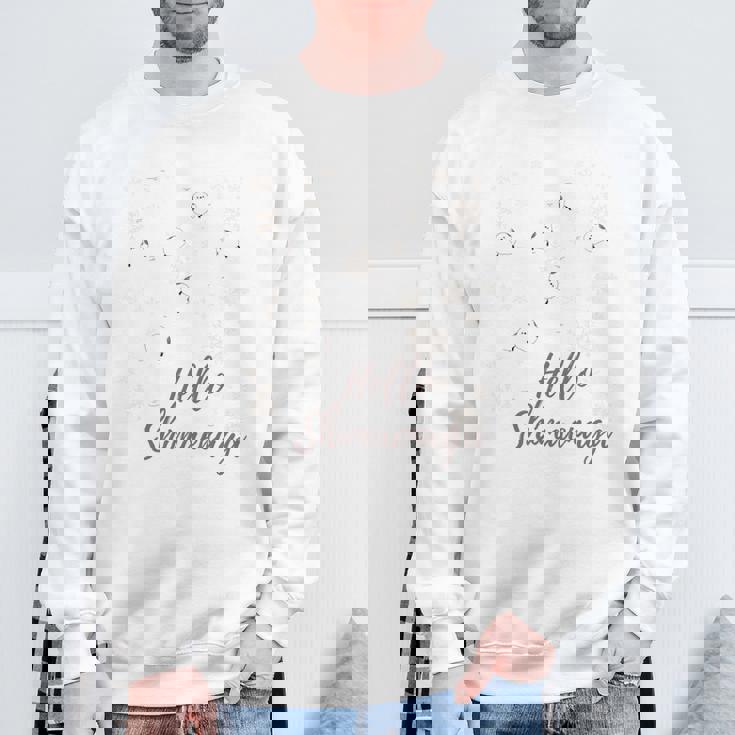 シマエナガの雪の結晶 スウェットシャツ 高齢者への贈り物