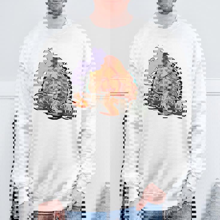 シャグ 手巻き煙草 バックプリント スウェットシャツ 高齢者への贈り物